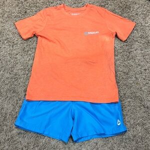Matching Magellan T-Shirt and O’Rageous swim trunks💙